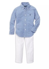 Ralph Lauren: Polo Little Boy's & Boy's Gingham Check Shirt