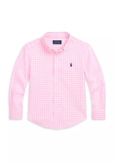 Ralph Lauren: Polo Little Boy's & Boy's Gingham Poplin Shirt