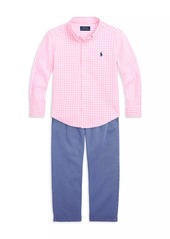 Ralph Lauren: Polo Little Boy's & Boy's Gingham Poplin Shirt