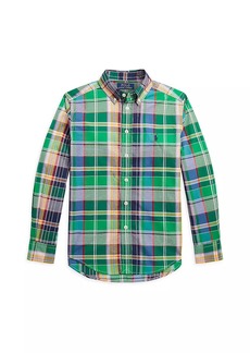 Ralph Lauren: Polo Little Boy's & Boy's Plaid Button-Up Shirt