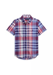 Ralph Lauren: Polo Little Boy's & Boy's Plaid Short-Sleeve Shirt