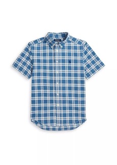 Ralph Lauren: Polo Little Boy's & Boy's Plaid Short-Sleeve Shirt