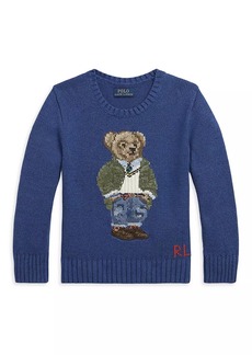 Ralph Lauren: Polo Little Boy's & Boy's Polo Bear Crewneck Sweater