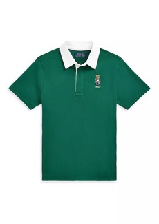Ralph Lauren: Polo Little Boy's & Boy's Polo Bear Rugby Polo Shirt
