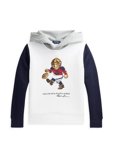 Ralph Lauren: Polo Little Boy's & Boy's Rugby Polo Bear Hoodie