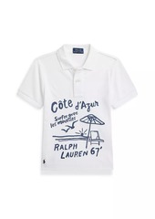 Ralph Lauren: Polo Little Boy's & Boy's Seagull Wave Embroidered Polo Shirt