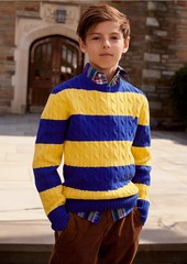 Ralph Lauren: Polo Little Boy's & Boy's Striped Cable-Knit Sweater