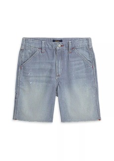 Ralph Lauren: Polo Little Boy's & Boy's Striped Denim Shorts