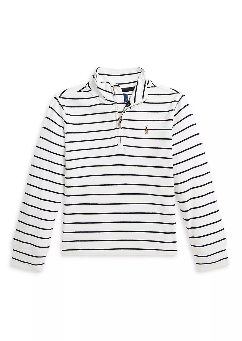 Ralph Lauren: Polo Little Boy's & Boy's Striped Half-Zip Pullover