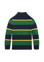 Ralph Lauren: Polo Little Boy's & Boy's Striped Half-Zip Pullover Sweater