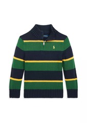 Ralph Lauren: Polo Little Boy's & Boy's Striped Half-Zip Pullover Sweater