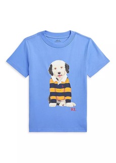 Ralph Lauren: Polo Little Boy's & Boy's Striped Rugby Dog Graphic T-Shirt