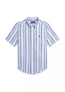 Ralph Lauren: Polo Little Boy's & Boy's Striped Short-Sleeve Shirt