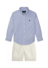 Ralph Lauren: Polo Little Boy's Plaid Button-Down Shirt
