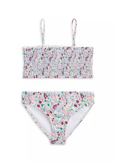 Ralph Lauren: Polo Little Girl's & Girl's 2-Piece Floral Smocked Swimsuit