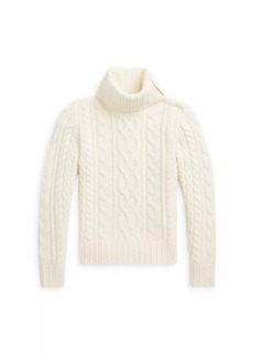 Ralph Lauren: Polo Little Girl's & Girl's Aran Cable Knit Sweater
