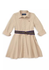 Ralph Lauren: Polo Little Girl's & Girl's Belted Chino Dress