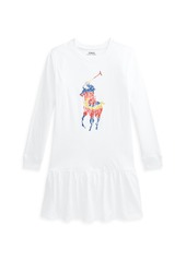 Ralph Lauren: Polo Little Girl's & Girl's Big Pony Jersey Dress