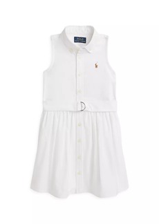 Ralph Lauren: Polo Little Girl's & Girl's Classic Oxford Sleeveless Shirtdress