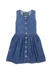 Ralph Lauren: Polo Little Girl's & Girl's Denim Dress