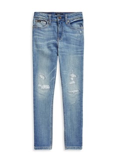 Ralph Lauren: Polo Little Girl's & Girl's Distressed Stretch Skinny Jeans