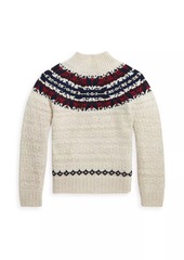 Ralph Lauren: Polo Little Girl's & Girl's Fair isle Wool-Blend Sweater