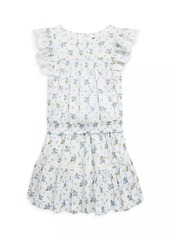 Ralph Lauren: Polo Little Girl's & Girl's Floral Batiste Top & Skirt Set