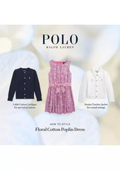 Ralph Lauren: Polo Little Girl's & Girl's Floral Cotton Fit-And-Flare Dress