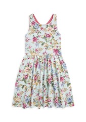 Ralph Lauren: Polo Little Girl's & Girl's Floral Crossback Dress