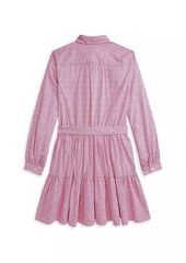 Ralph Lauren: Polo Little Girl's & Girl's Floral Poplin Shirtdress