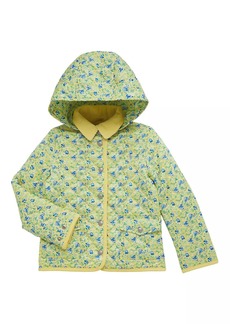 Ralph Lauren: Polo Little Girl's & Girl's Floral Print Quilted Hooded Jacket