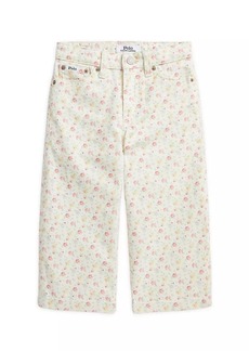 Ralph Lauren: Polo Little Girl's & Girl's Floral Print Wide-Leg Jeans