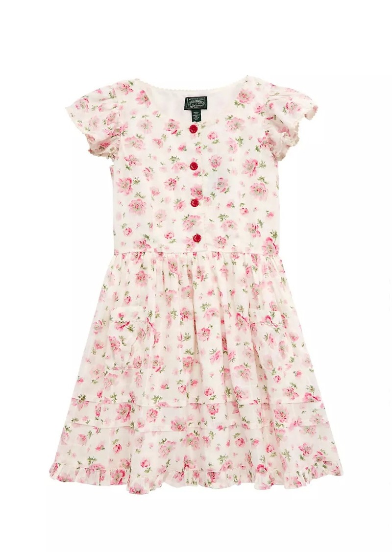 Ralph Lauren: Polo Little Girl's & Girl's Floral Ruffle-Trim Dress