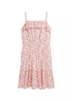 Ralph Lauren: Polo Little Girl's & Girl's Floral Seersucker Dress