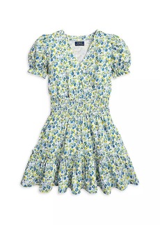 Ralph Lauren: Polo Little Girl's & Girl's Floral Smocked Dress