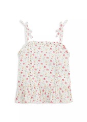 Ralph Lauren: Polo Little Girl's & Girl's Linen Floral Sleeveless Top