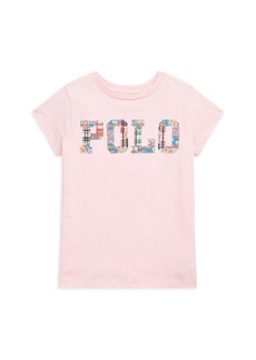 Ralph Lauren: Polo Little Girl's & Girl's Mixed Media Polo T-Shirt