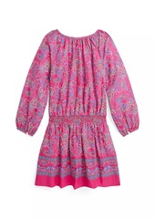 Ralph Lauren: Polo Little Girl's & Girl's Paisley Print Smocked Dress
