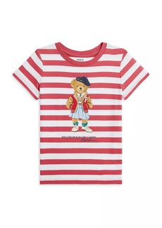 Ralph Lauren: Polo Little Girl's & Girl's Parisian Bear Crewneck T-Shirt