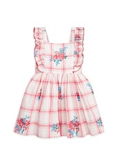 Ralph Lauren: Polo Little Girl's & Girl's Plaid & Floral Cotton Dobby Dress