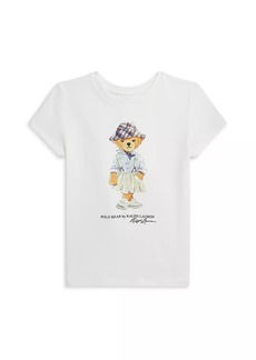 Ralph Lauren: Polo Little Girl's & Girl's Polo Bear Crewneck T-Shirt