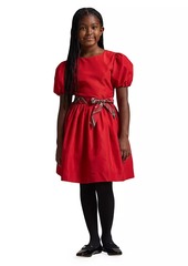 Ralph Lauren: Polo Little Girl's & Girl's Puff-Sleeve Dress