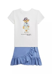 Ralph Lauren: Polo Little Girl's & Girl's Ruffle-Trim Wrap Skort