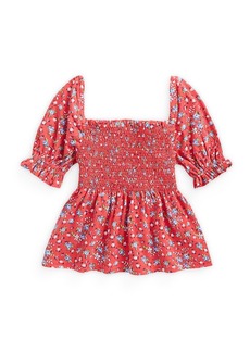 Ralph Lauren: Polo Little Girl's & Girl's Smocked Cotton Shirt