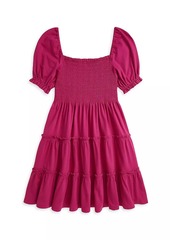 Ralph Lauren: Polo Little Girl's & Girl's Smocked Jersey Dress