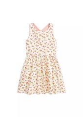 Ralph Lauren: Polo Little Girl's & Girl's Strawberry Cross-Back Cotton Dress