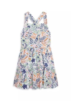 Ralph Lauren: Polo Little Girl's & Girl's Tropical Print Linen-Cotton Dress