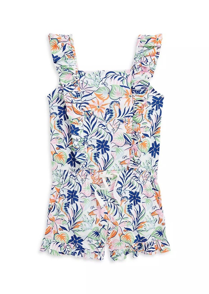 Ralph Lauren: Polo Little Girl's & Girl's Tropical Print Romper