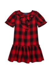 Ralph Lauren: Polo Little Girl's Buffalo Check Ruffle Dress