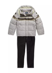 Ralph Lauren: Polo Little Girl's Carly Printed Down Puffer Jacket